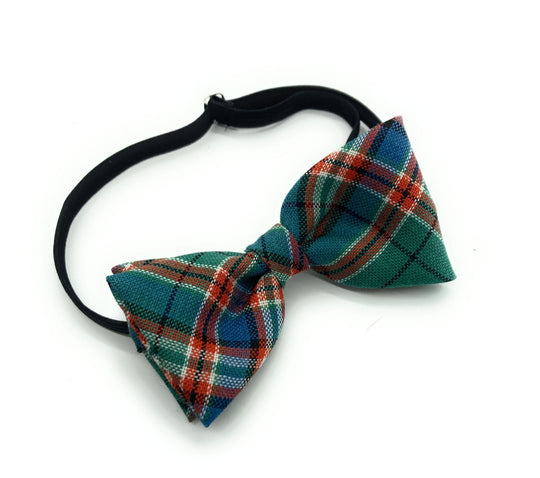 Gents Pure Wool MacFarlane Hunting Ancient Tartan Bow Tie Made in Scotland