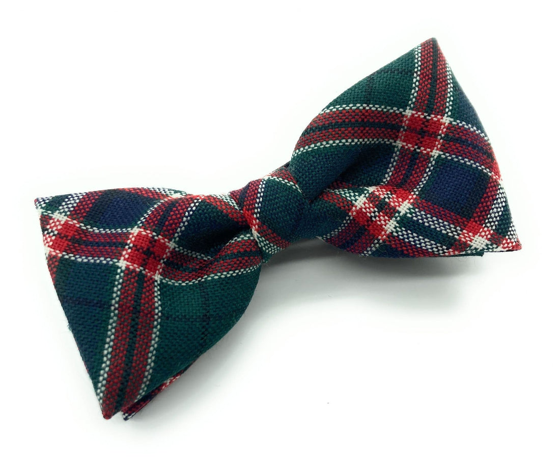 Gents Pure Wool MacFarlane Hunting Modern Tartan Bow Tie Made in Scotland