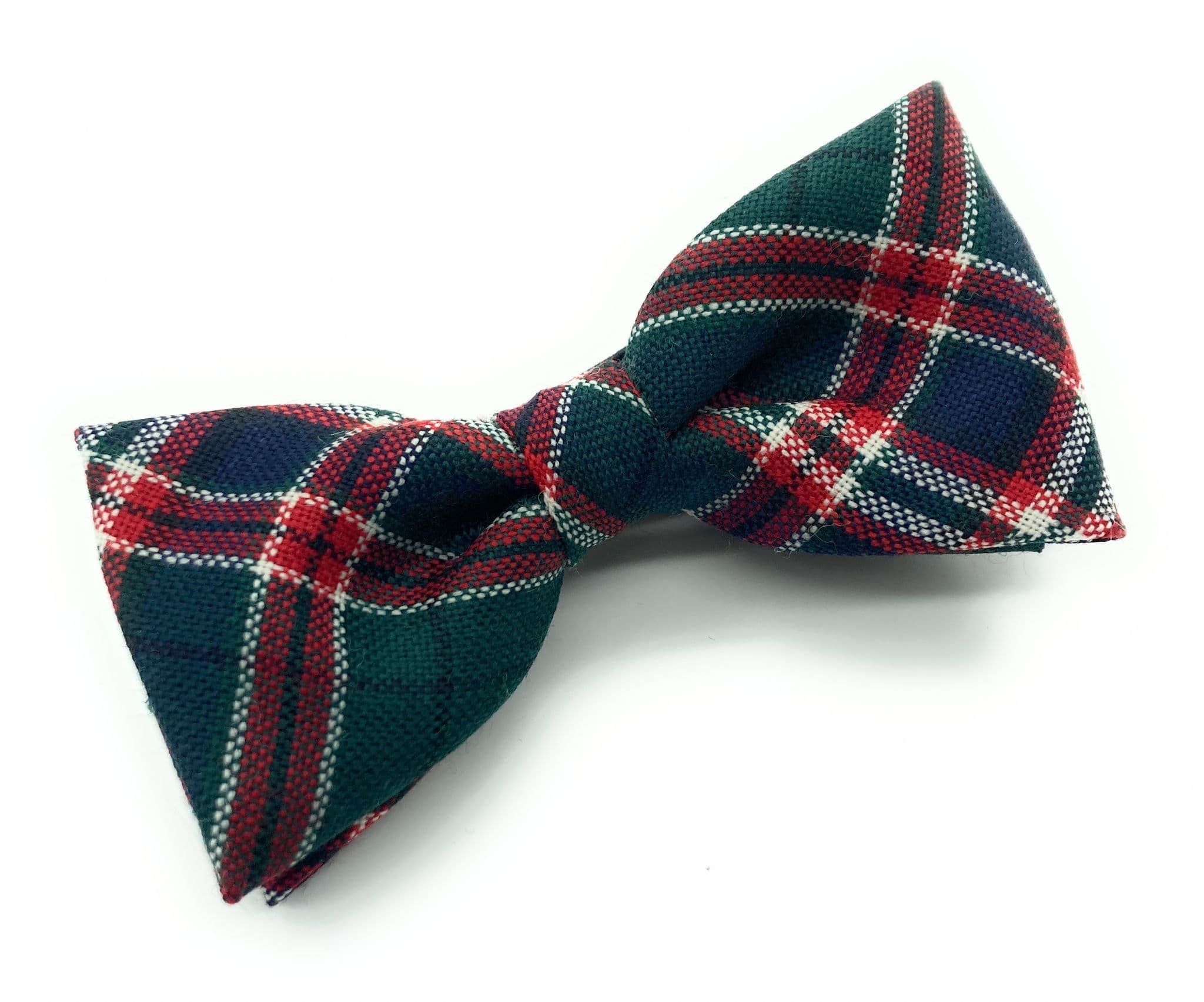 Gents Pure Wool MacFarlane Hunting Modern Tartan Bow Tie Made in Scotland