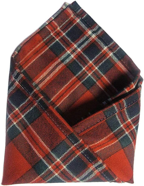 Gents Pure Wool Macfarlane Tartan Pocket Square - Made In Scotland