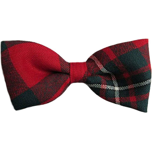 Gents Pure Wool Macgregor Modern Tartan Bow Tie Made In Scotland