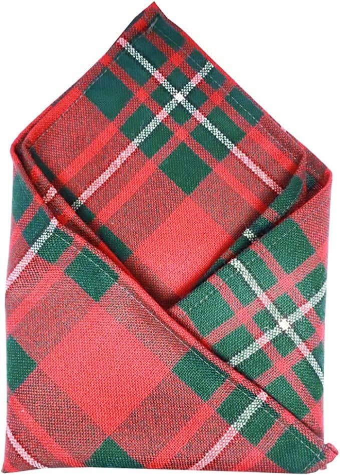 Gents Pure Wool MacGregor Modern Tartan Pocket Square - Made In Scotland