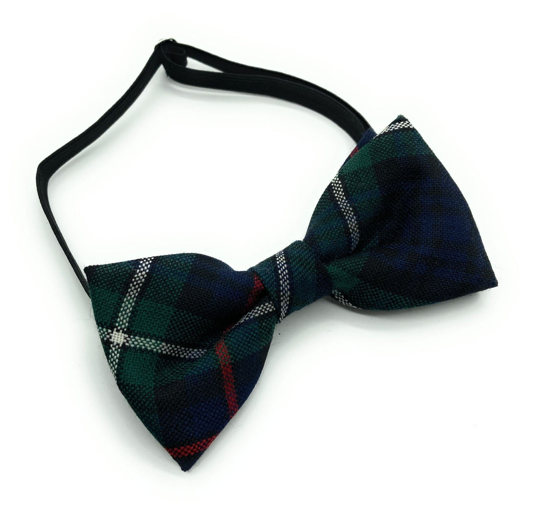 Gents Pure Wool Mackenzie Modern Tartan Bow Tie Made in Scotland
