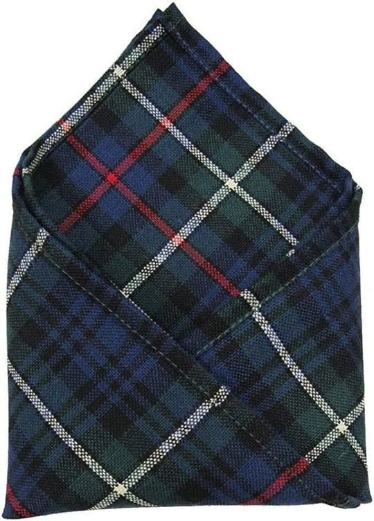 Gents Pure Wool MacKenzie Modern Tartan Pocket Square - Made In Scotland