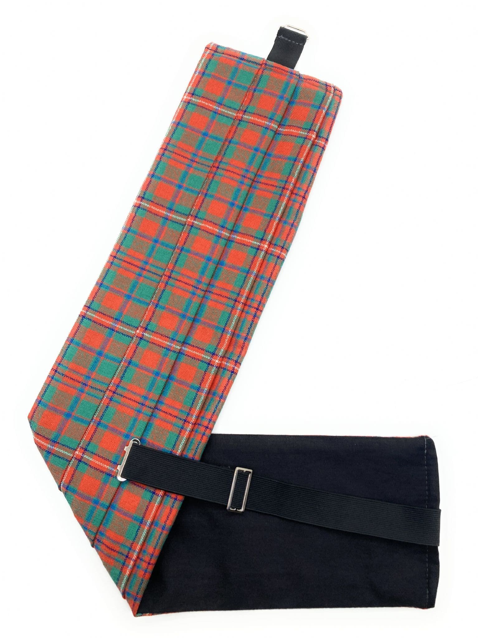 Gents Pure Wool MacKinnon Ancient Tartan Cummerbund Made In Scotland