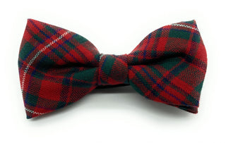 Gents Pure Wool MacKinnon Tartan Bow Tie Made in Scotland