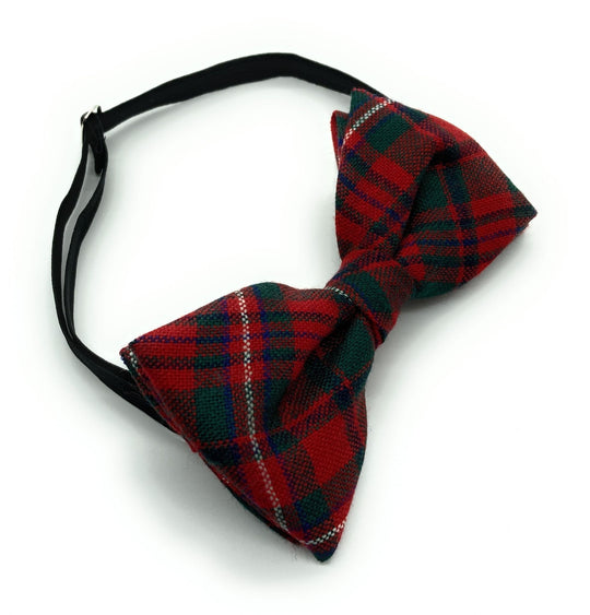Gents Pure Wool MacKinnon Tartan Bow Tie Made in Scotland