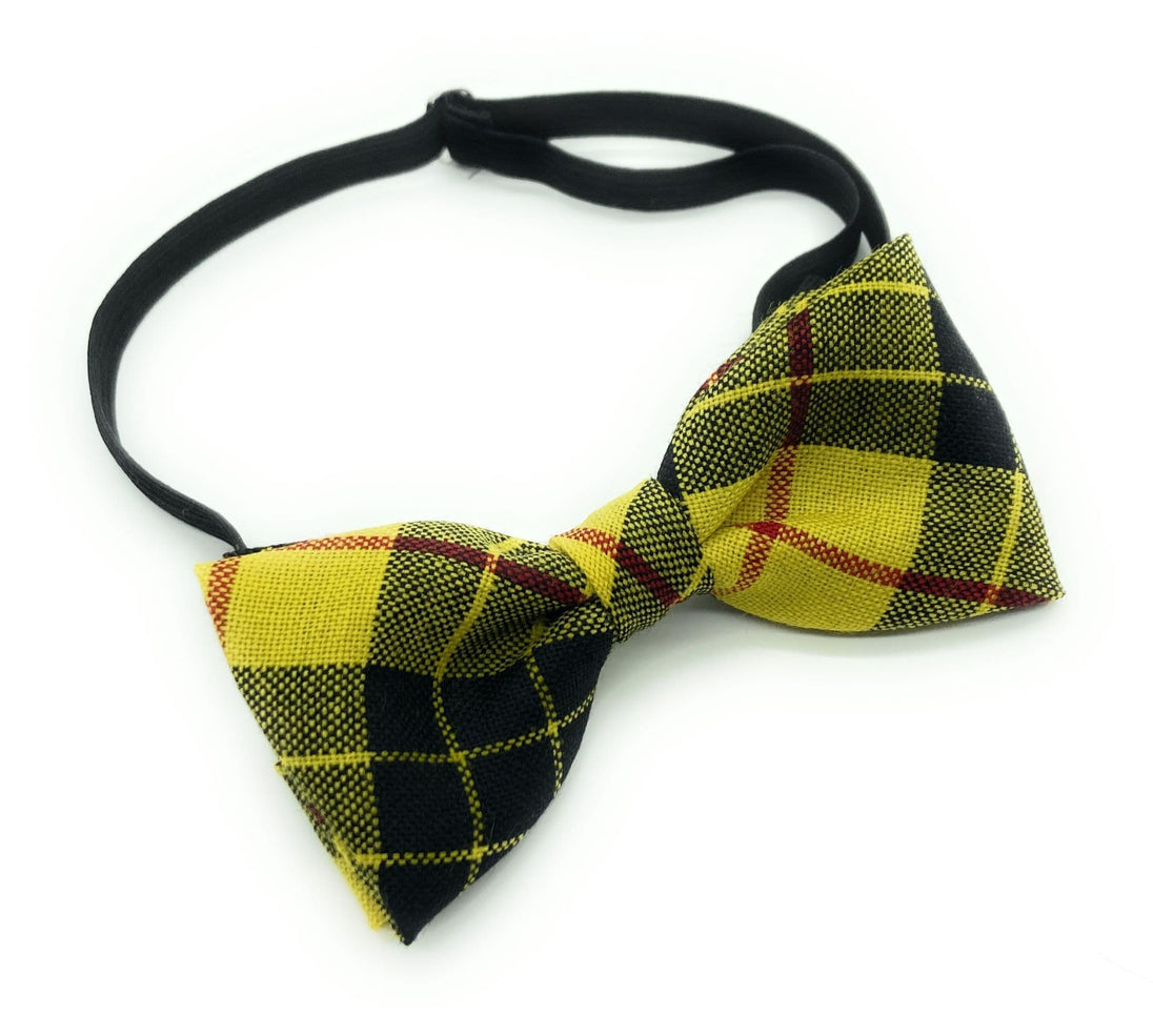 Gents Pure Wool MacLeod of Lewis Modern Tartan Bow Tie Made in Scotland