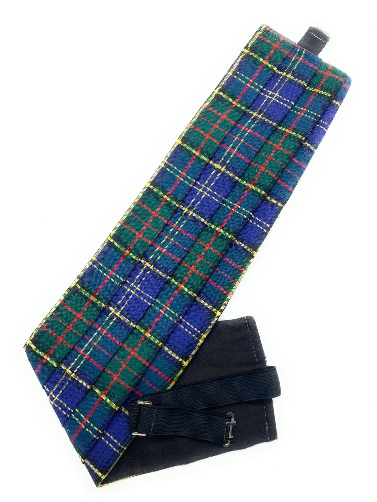 Gents Pure Wool Macmillan Hunting Modern Tartan Cummerbund Made In Scotland