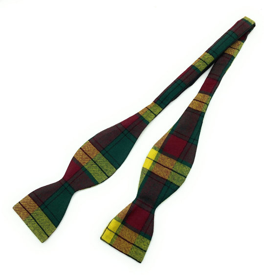 Gents Pure Wool MacMillan Tartan Self Tied Bow Tie Made in Scotland