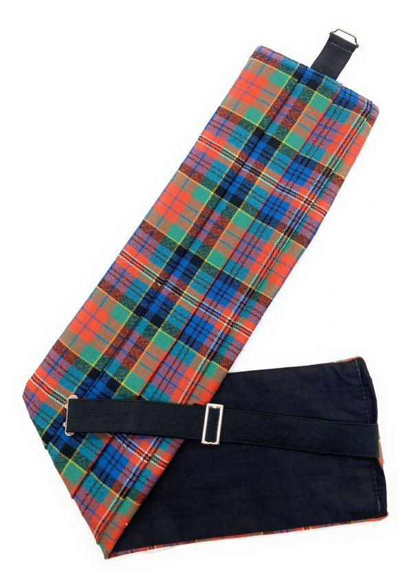 Gents Pure Wool MacPherson Ancient Tartan Cummerbund Made In Scotland