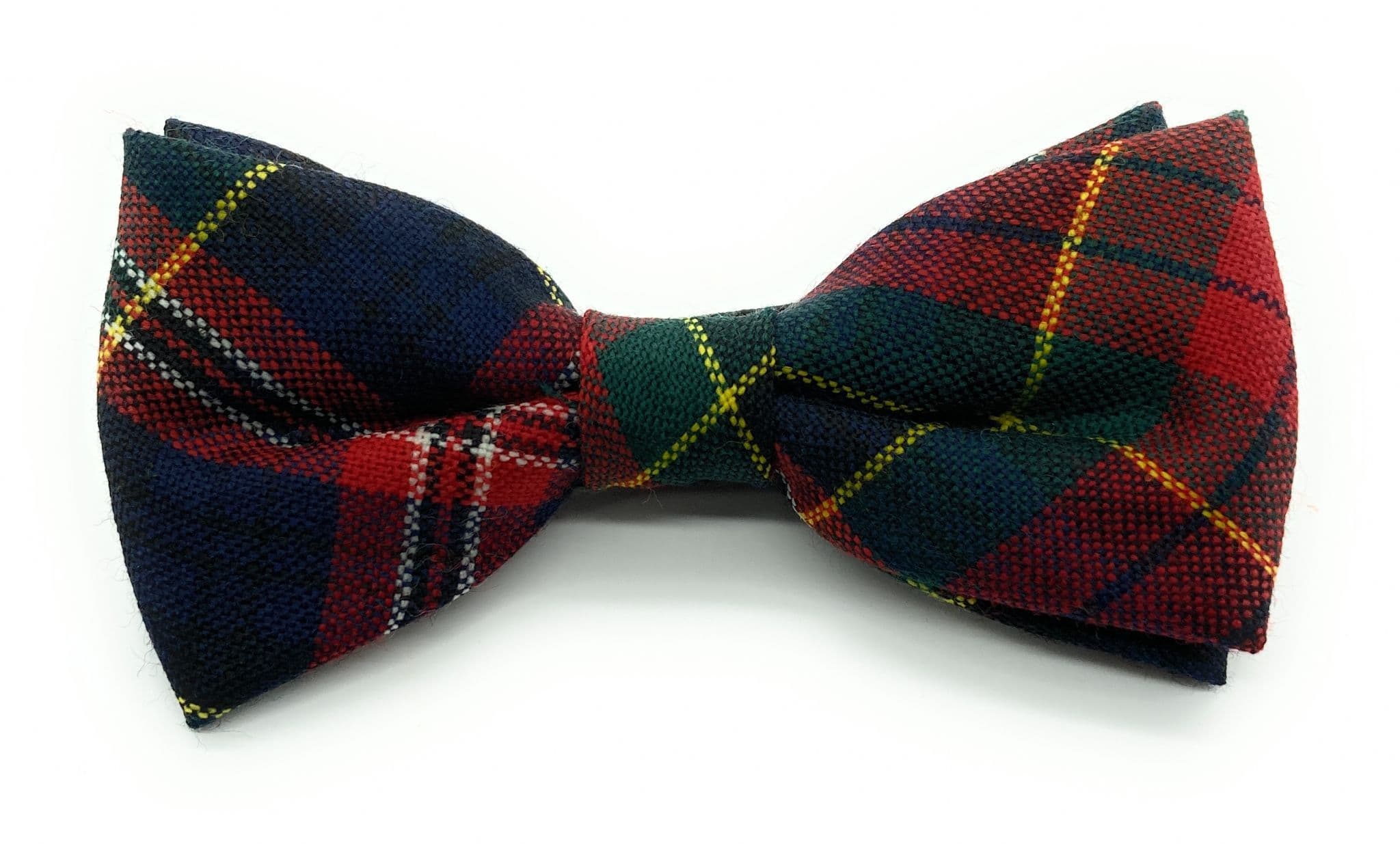 Gents Pure Wool MacPherson Tartan Bow Tie By Ingles Buchan of Scotland