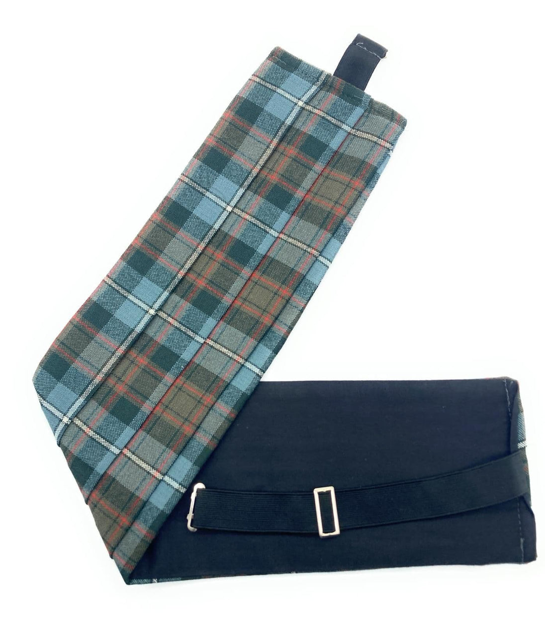 Gents Pure Wool MacRae Hunting Weathered Tartan Cummerbund Made In Scotland