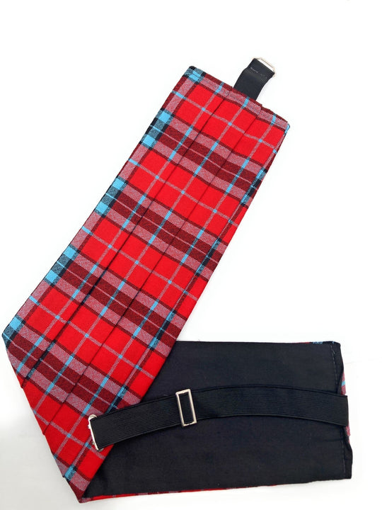 Gents Pure Wool MacTavish Tartan Cummerbund Made In Scotland