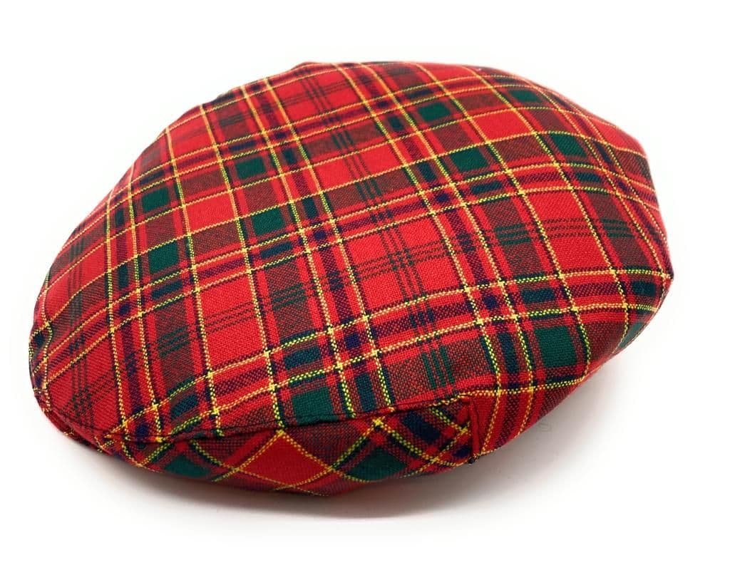 Gents Pure Wool Munro Modern Tartan One Size Flat Cap Made in Scotland