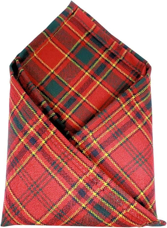 Gents Pure Wool Munro Tartan Pocket Square - Made In Scotland