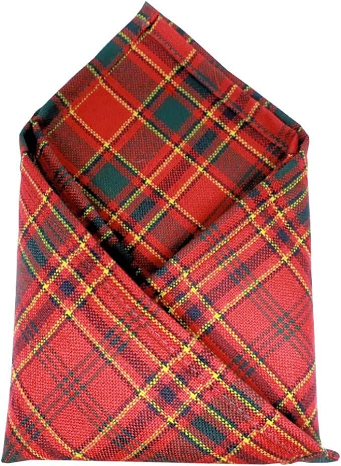 Gents Pure Wool Munro Tartan Pocket Square - Made In Scotland