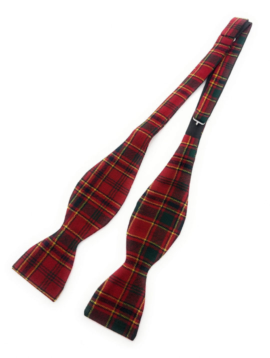 Gents Pure Wool Munro Tartan Self Tied Bow Tie Made in Scotland