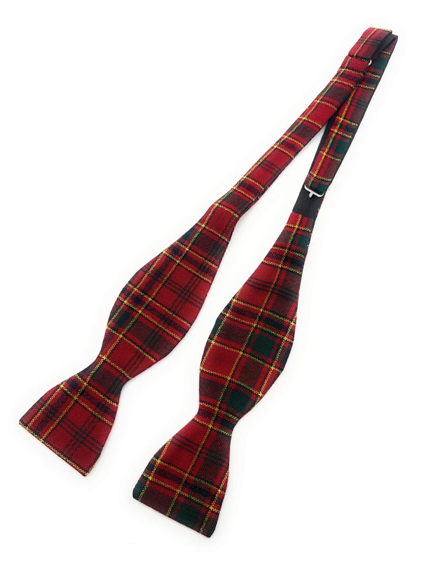Gents Pure Wool Munro Tartan Self Tied Bow Tie Made in Scotland