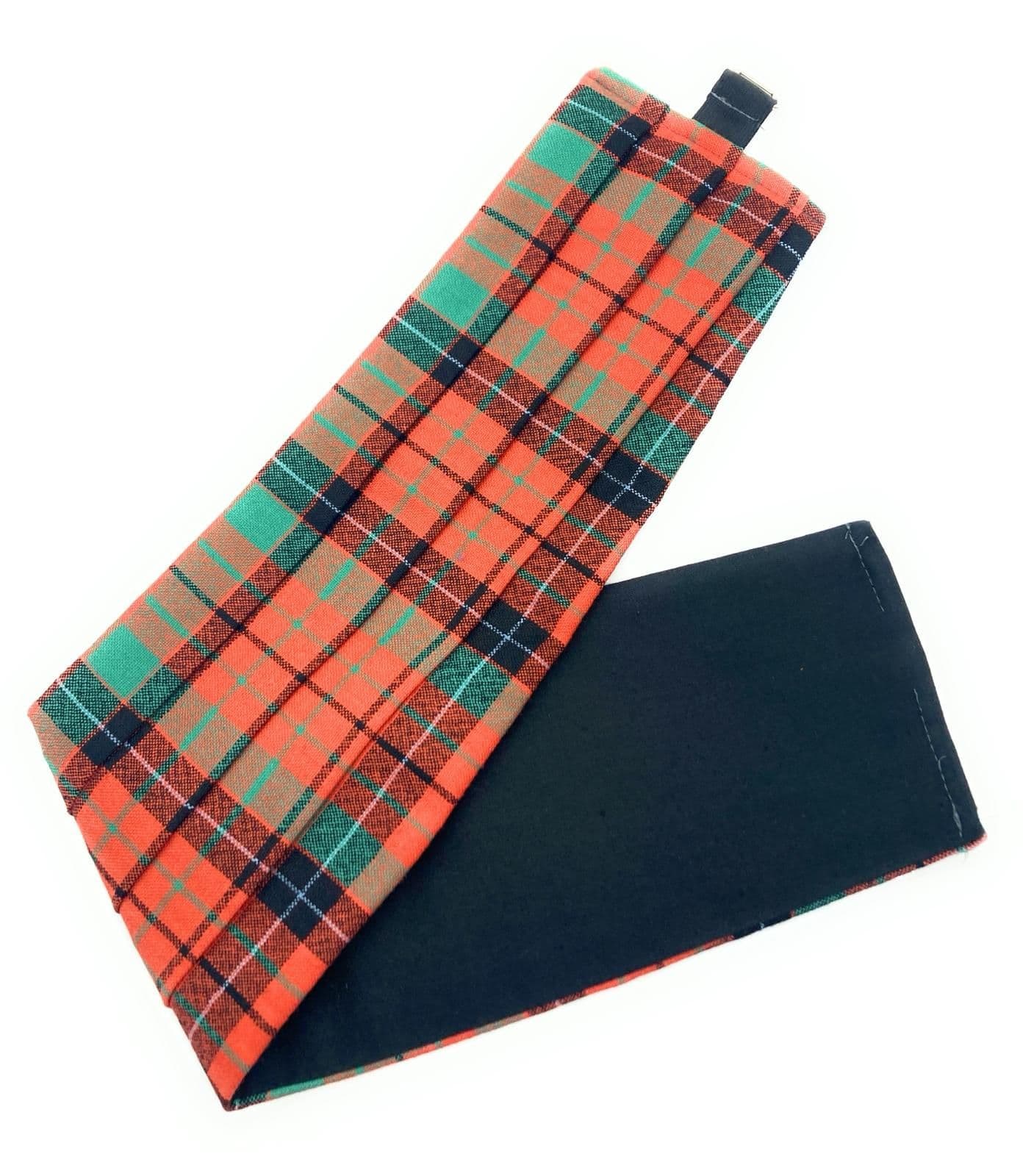Gents Pure Wool Nicolson Ancient Tartan Cummerbund Made In Scotland