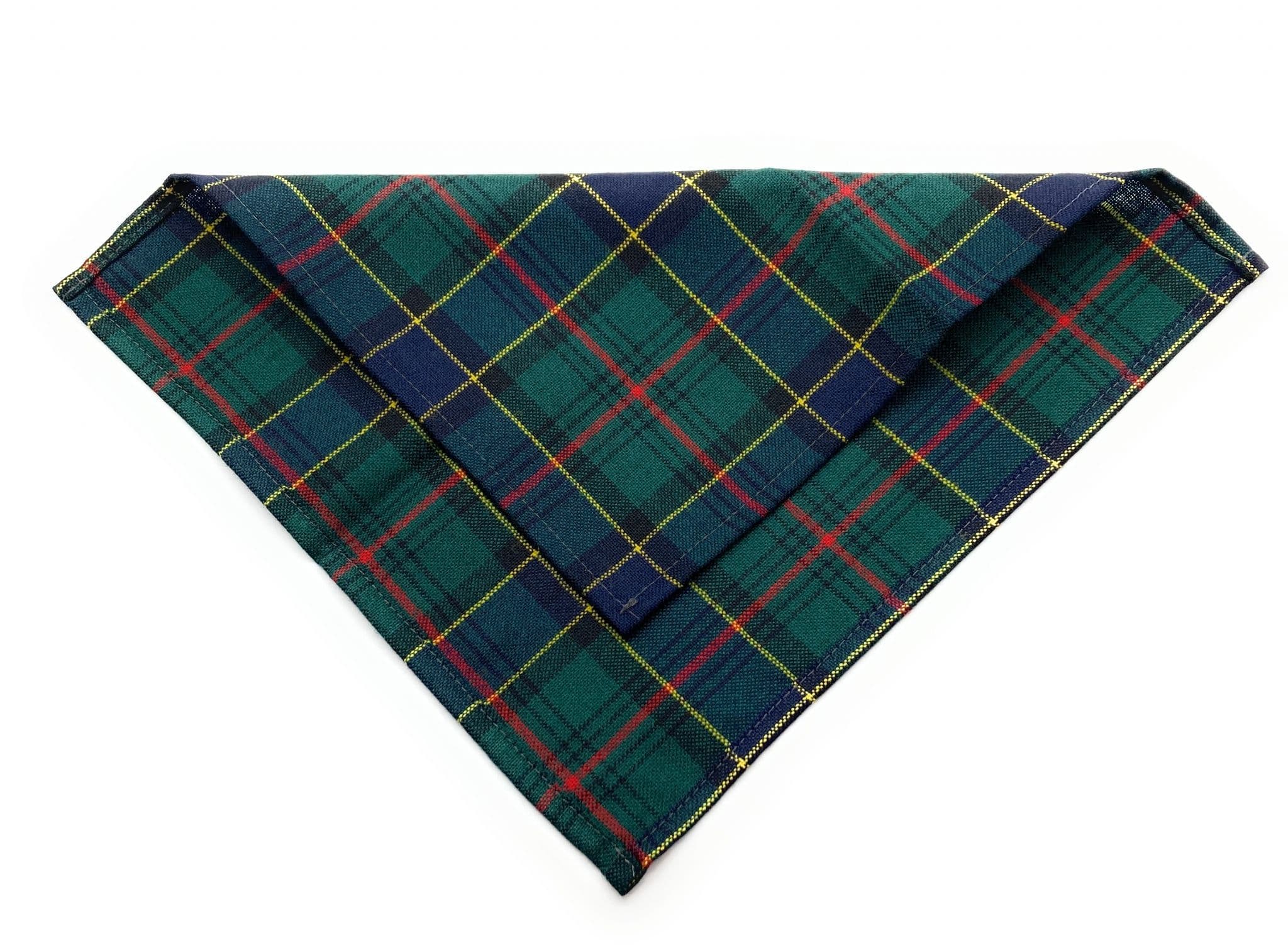 Gents Pure Wool Ogilvie Hunting Modern Tartan Pocket Square - Made In Scotland