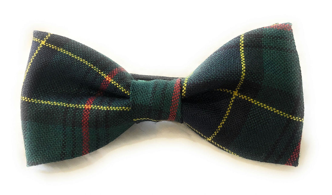 Gents Pure Wool Ogilvie Hunting Tartan Bow Tie Made In Scotland