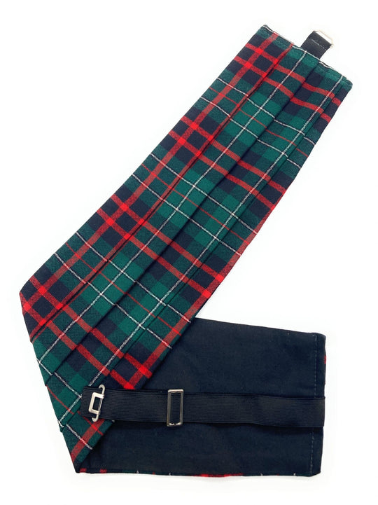 Gents Pure Wool P Tartan Cummerbund Made In Scotland