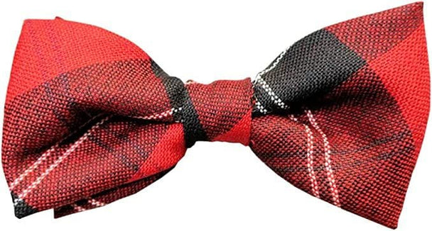 Gents Pure Wool Ramsay Modern Tartan Bow Tie Made in Scotland