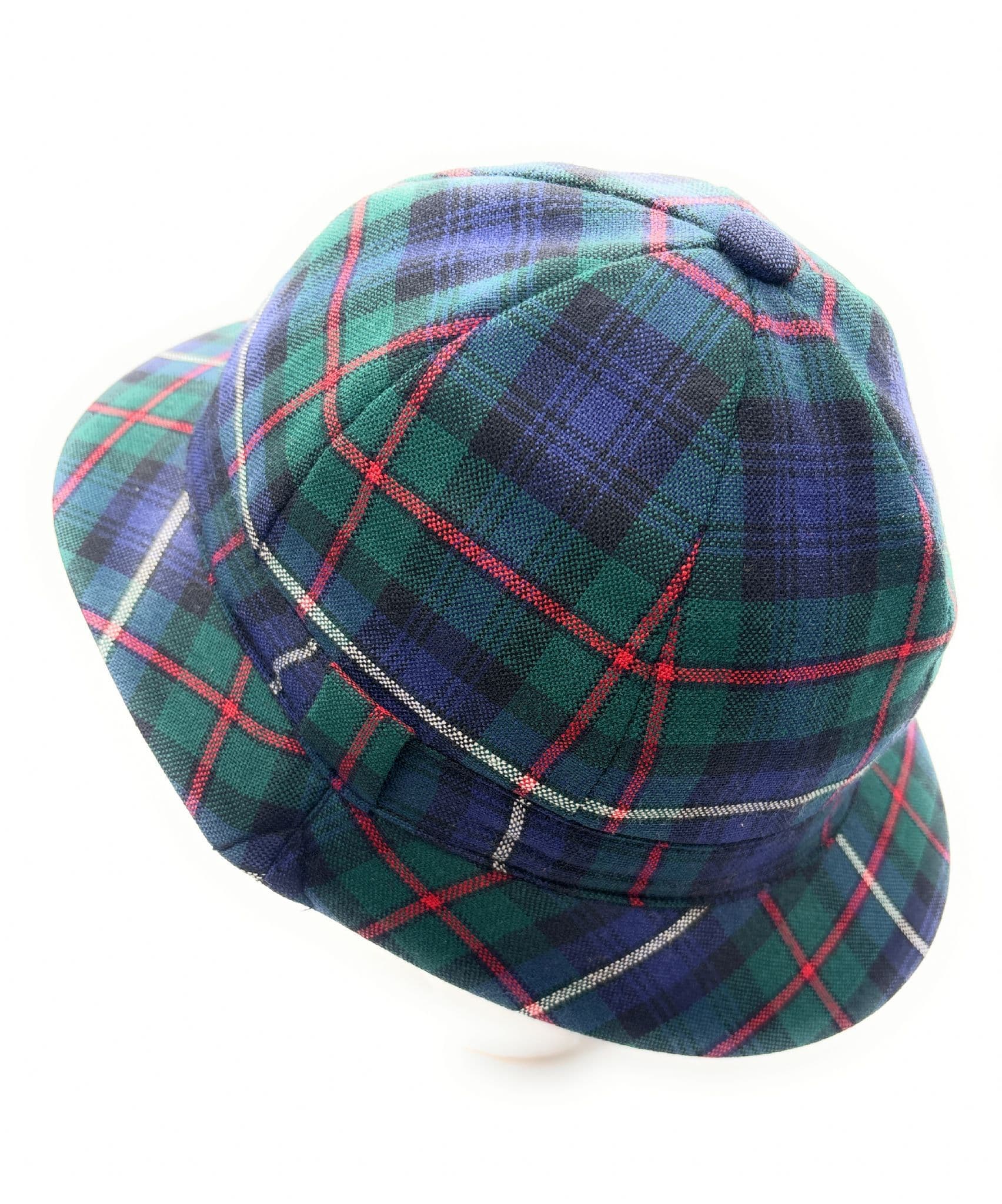Gents Pure Wool Robertson Hunting Tartan Deerstalker Hat - Made in Scotland