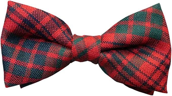 Gents Pure Wool Ross Modern Tartan Bow Tie Made in Scotland