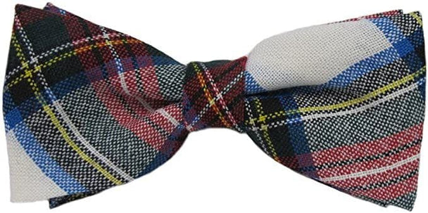 Gents Pure Wool Stewart Dress Tartan Bow Tie Made in Scotland
