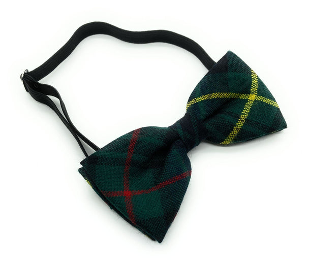 Gents Pure Wool Stewart Hunting Modern Tartan Bow Tie By Ingles Buchan of Scotland