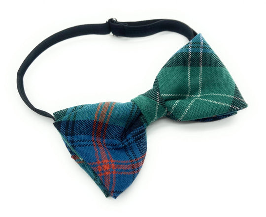 Gents Pure Wool Sutherland Ancient Tartan Bow Tie Made in Scotland