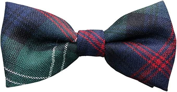 Gents Pure Wool Sutherland Tartan Bow Tie Made in Scotland