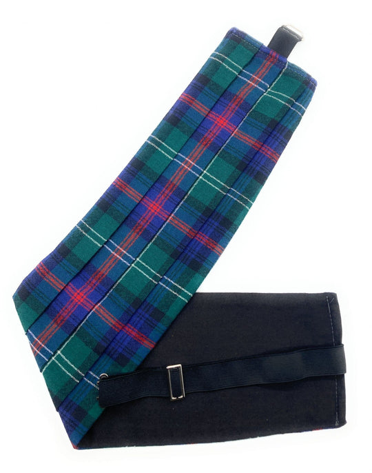 Gents Pure Wool Sutherland Tartan Cummerbund Made In Scotland