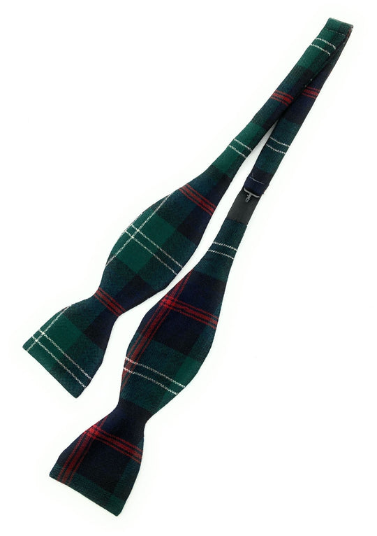Gents Pure Wool Sutherland Tartan Self Tied Bow Made In Scotland