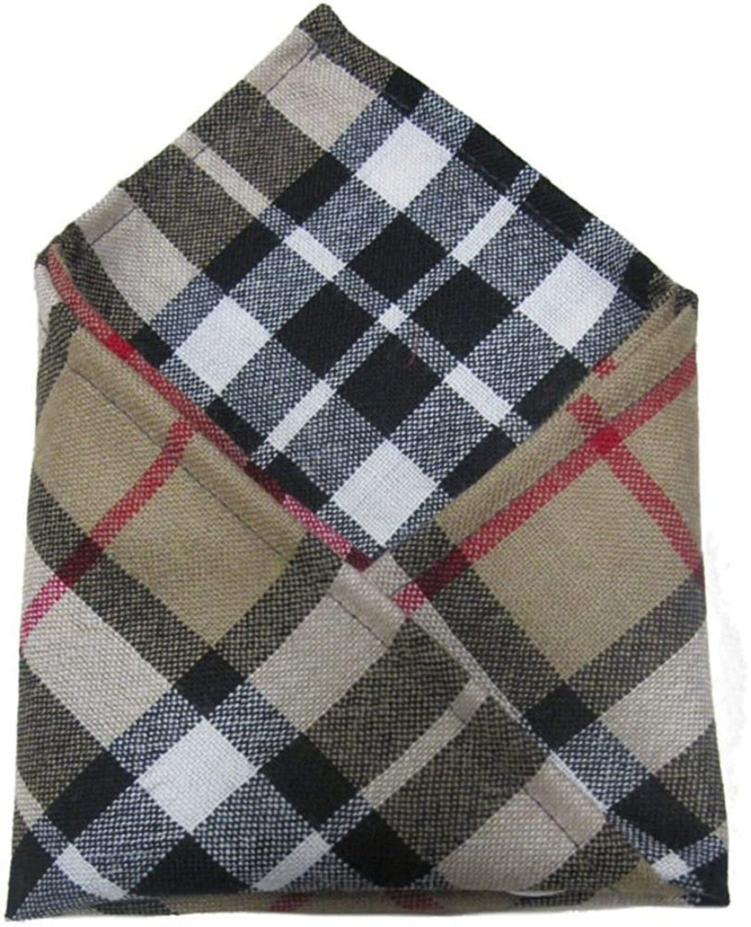 Gents Pure Wool Thomson Camel Tartan Pocket Square - Made In Scotland