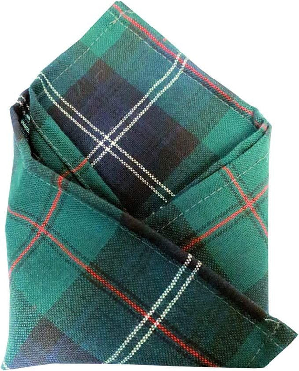 Gents Pure Wool Urquhart Tartan Pocket Square - Made In Scotland