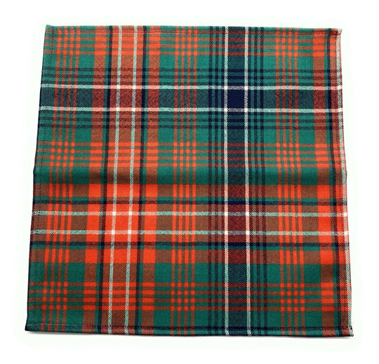 Gents Pure Wool Wilson Ancient Tartan Pocket Square - Made In Scotland