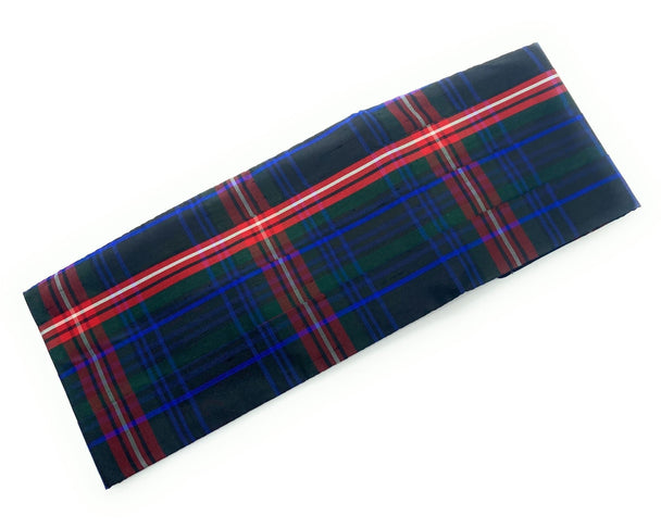 Gents Pure Woven Silk Braveheart Tartan Cummerbund & Bow Tie Set - Made in Scotland