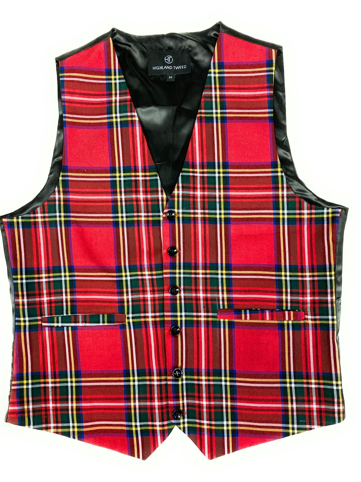 Gents Royal Stewart Tartan Six Button Waistcoat