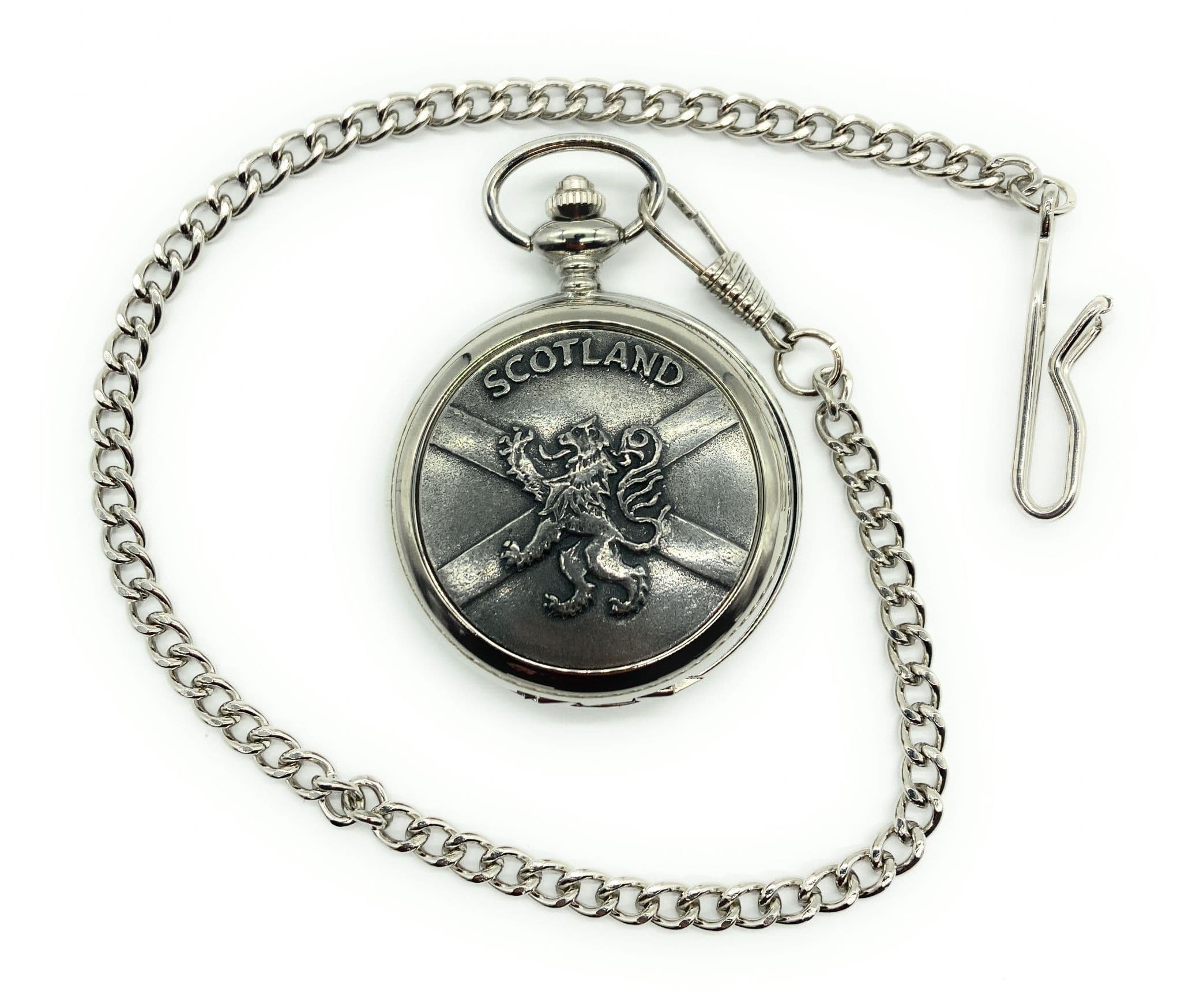 Gents scottish lion rampant cross pocket watch