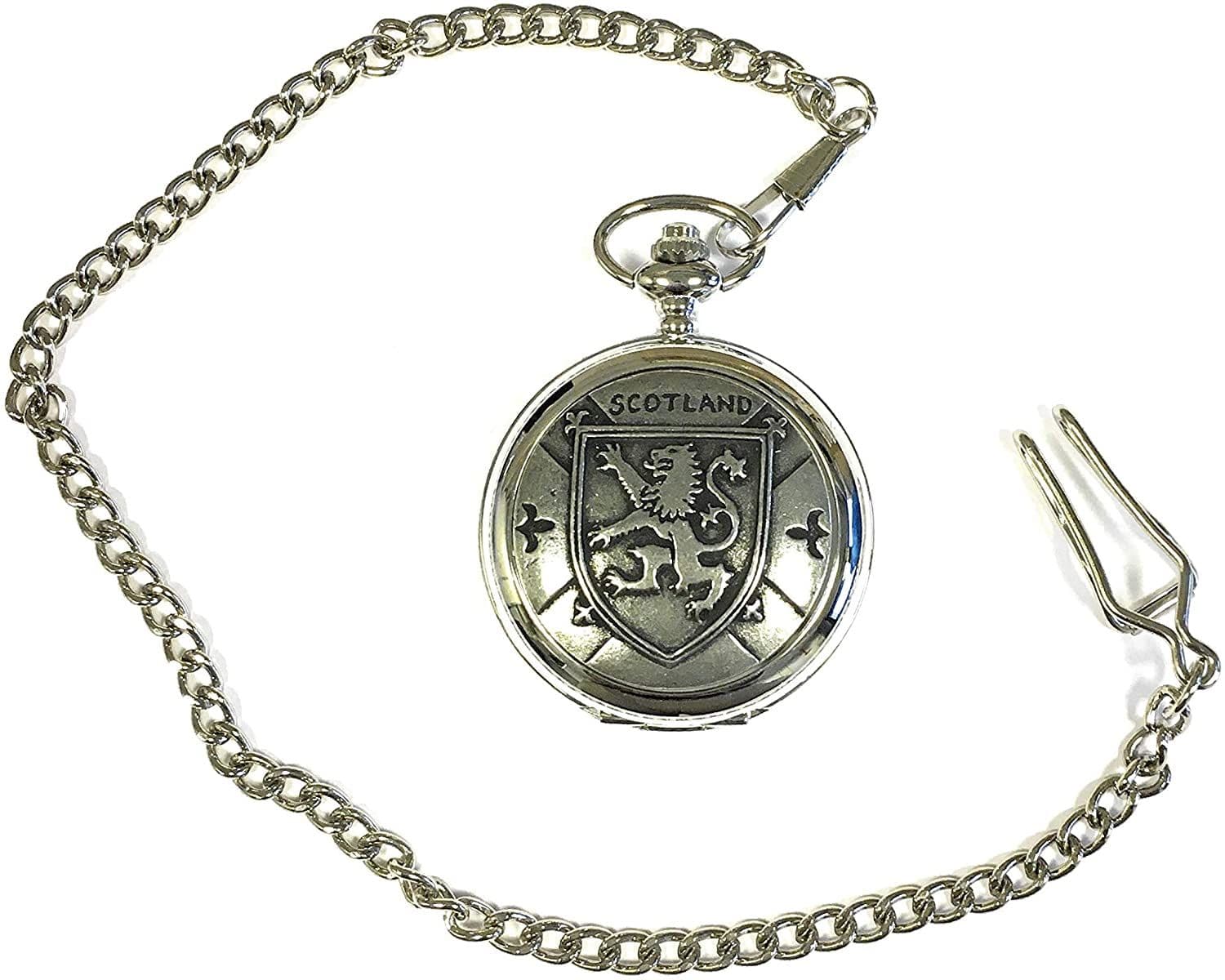 Gents scottish lion rampant shield pocket watch