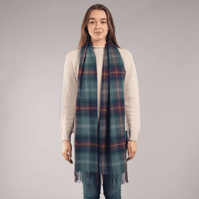 Hame Tartan Luxury Oversized Pure Lambswool Unisex Scarf - Made in Scotland