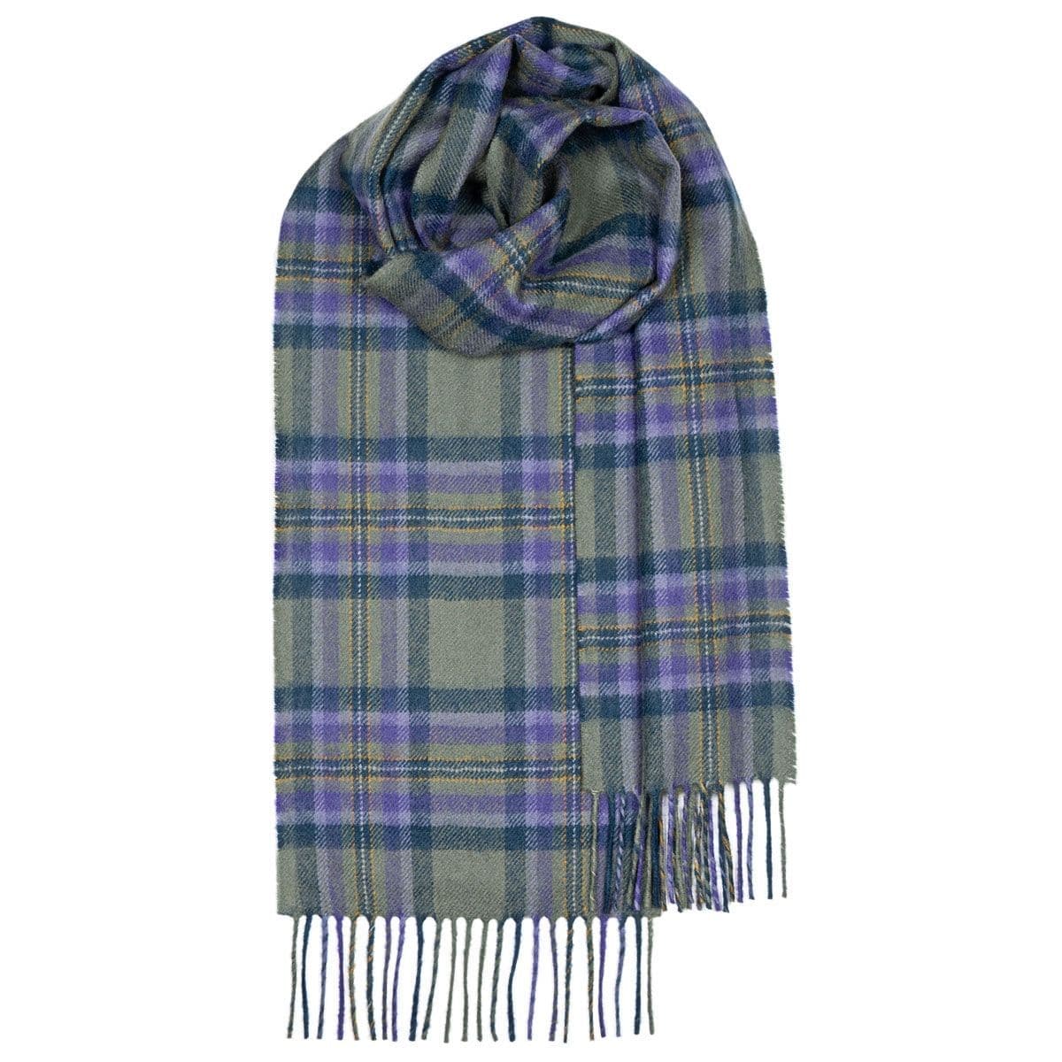 Heather Isle Tartan Pure Lambswool  Unisex Scarf - Made in Scotland