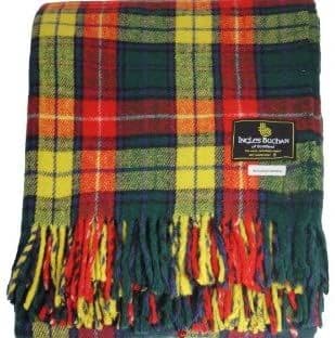Ingles Buchan of Scotland Buchanan Tartan Wool Travel Rug/Blanket