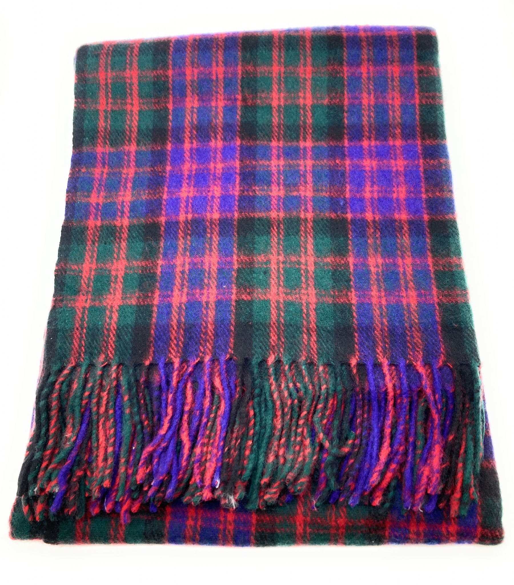 Ingles Buchan of Scotland MacDonald Tartan Wool Travel Rug/Blanket