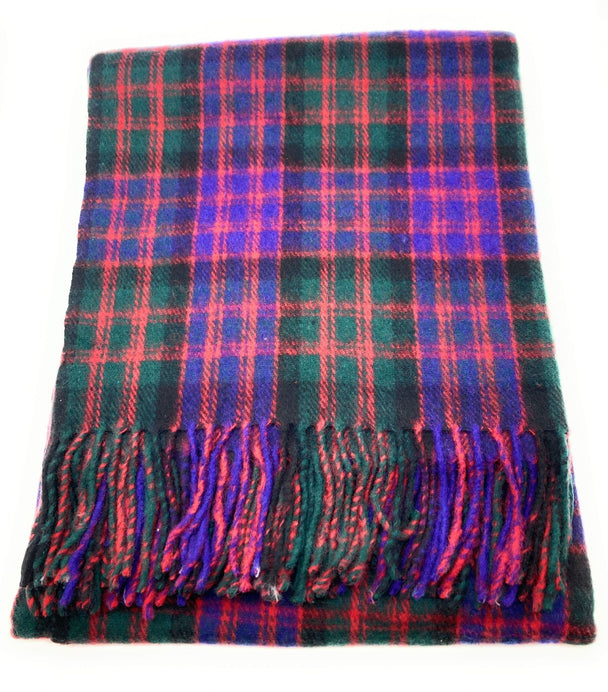 Ingles Buchan of Scotland MacDonald Tartan Wool Travel Rug/Blanket