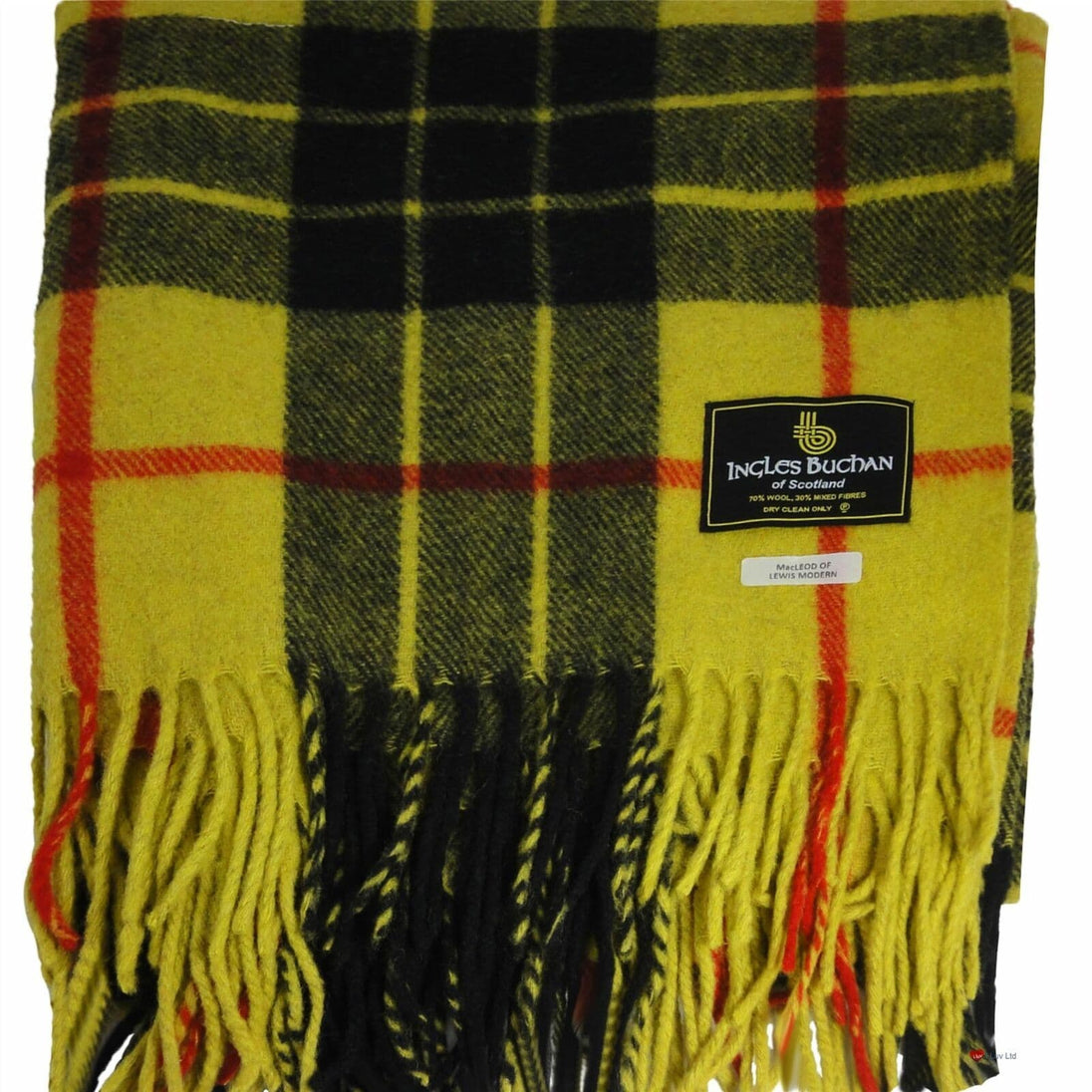 Ingles Buchan of Scotland MacLeod of Lewis Tartan Wool Travel Rug/Blanket