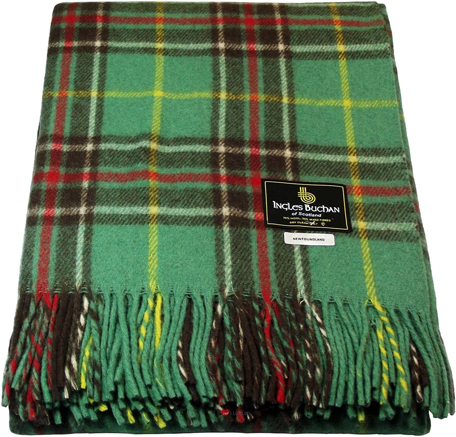 Ingles Buchan of Scotland Newfoundland Tartan Wool Travel Rug/Blanket